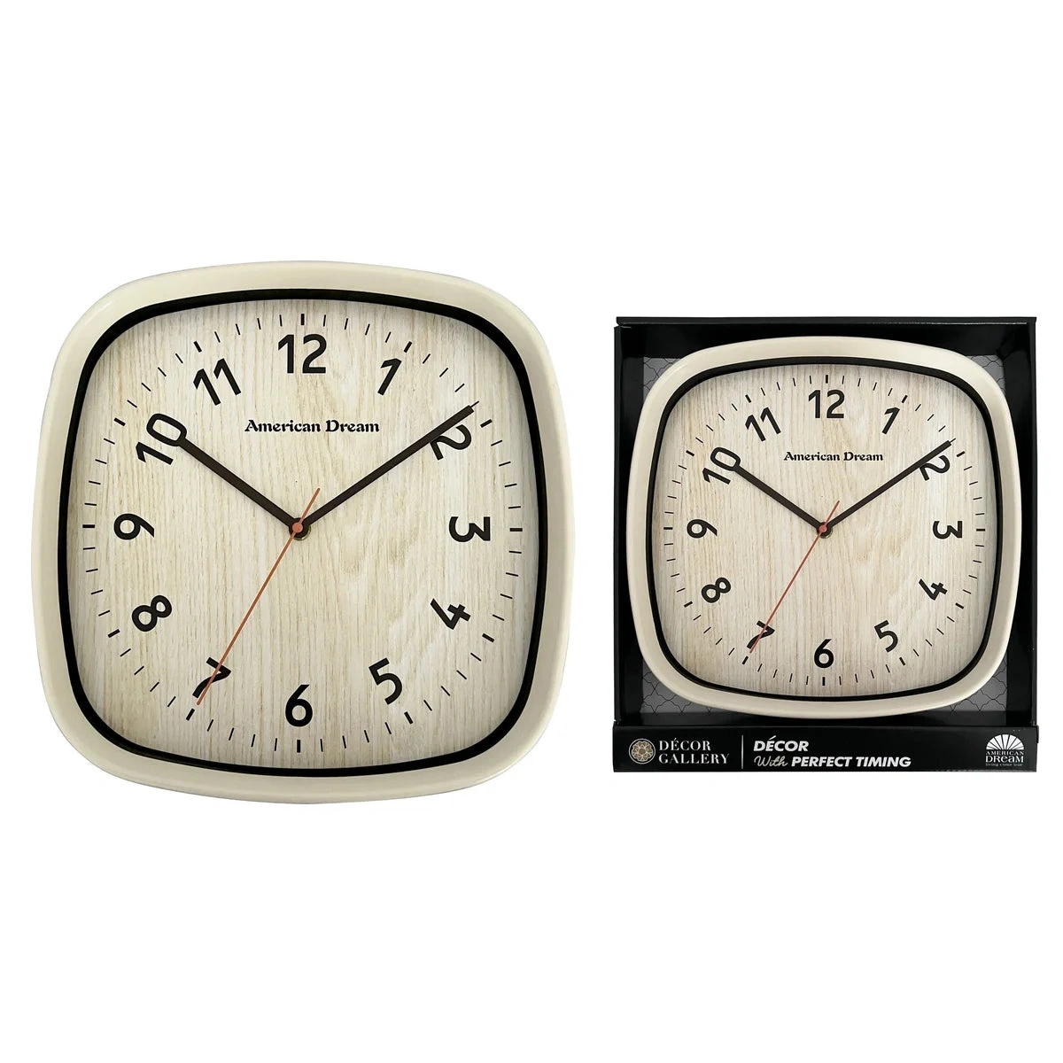 Timeless Charm: 12" Printed Dial Wall Clock - Effortless & Stylish Timekeeping.