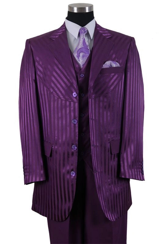Purple Reign: Milano Moda Suit. Own the Night. Dapper & Distinctive.